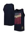 Mitchell & Ness Men's  Navy Cleveland Guardians Cooperstown Collection Stars And Stripes Tank Top In Navy