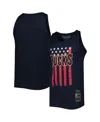 Mitchell & Ness Men's  Navy Milwaukee Bucks Hardwood Classics Americana Stars And Stripes Tank Top In Gold