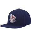 Mitchell & Ness Men's  Navy New Jersey Nets Hardwood Classics Team Ground 2.0 Snapback Hat In Navy