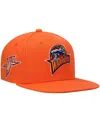 Mitchell & Ness Men's  Orange Golden State Warriors Hardwood Classics Snapback Hat In Orange