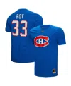 Mitchell & Ness Men's  Patrick Roy Blue Montreal Canadiens Name And Number T-shirt In Blue