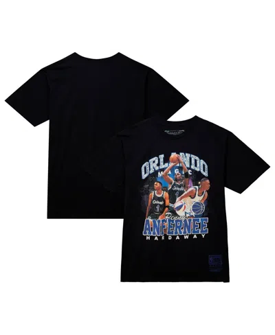 Mitchell & Ness Men's  Penny Hardaway Black Orlando Magic Hardwood Classics Bling Concert Player T-sh