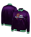 Mitchell & Ness Men's  Purple Big And Tall 1995 Nba All-star Game Hardwood Classics Satin Full-snap J In Purple