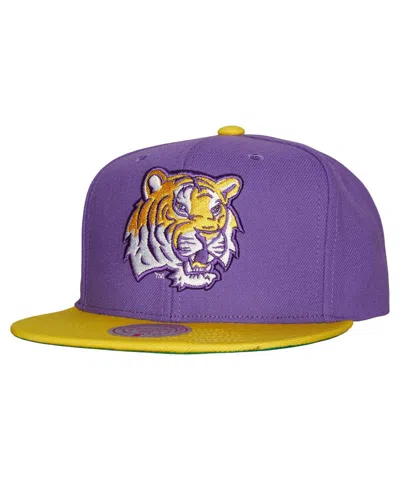 Mitchell & Ness Men's  Purple, Gold Lsu Tigers 2-tone 2.0 Snapback Hat In Purple,gold
