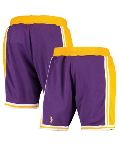 Mitchell & Ness Men's  Purple Los Angeles Lakers 1996-1997 Hardwood Classics Throwback Authentic Shor
