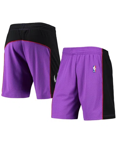 Mitchell & Ness Men's  Purple Toronto Raptors Hardwood Classics Primary Logo Swingman Shorts