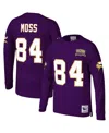 Mitchell & Ness Men's  Randy Moss Purple Minnesota Vikings 2000 Retired Player Name And Number Long S In Purple