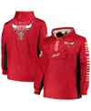 Mitchell & Ness Men's  Red Chicago Bulls Big And Tall Hardwood Classics Team Og 2.0 Anorak Hoodie Qua In Red