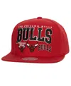 Mitchell & Ness Men's  Red Chicago Bulls Champ Stack Snapback Hat In Red