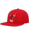 Mitchell & Ness Men's  Red Chicago Bulls Hardwood Classics Team Ground 2.0 Snapback Hat In Red