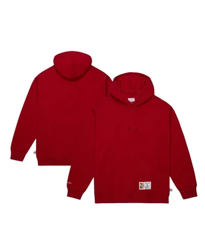 Mitchell & Ness Men's  Red Chicago Bulls Hardwood Classics Tonal Pullover Hoodie