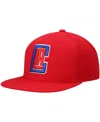 Mitchell & Ness Men's  Red La Clippers Ground Stretch Snapback Hat In Red