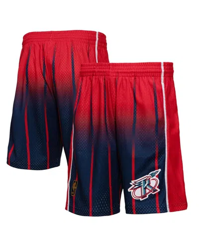 Mitchell & Ness Men's  Red, Navy Houston Rockets 1996/97 Hardwood Classics Fadeaway Reload 3.0 Swingm In Red,navy