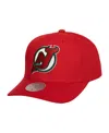 Mitchell & Ness Men's  Red New Jersey Devils Team Ground Pro Adjustable Hat In Red