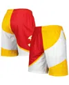Mitchell & Ness X Nba Atlanta Hawks 1986 Split Swingman Shorts In Red,yellow
