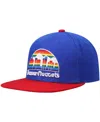 Mitchell & Ness Men's  Royal And Red Denver Nuggets Hardwood Classics Team Two-tone 2.0 Snapback Hat In Royal,red