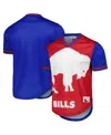 Mitchell & Ness Men's  Royal Buffalo Bills Jumbotron 3.0 Mesh V-neck T-shirt In Royal