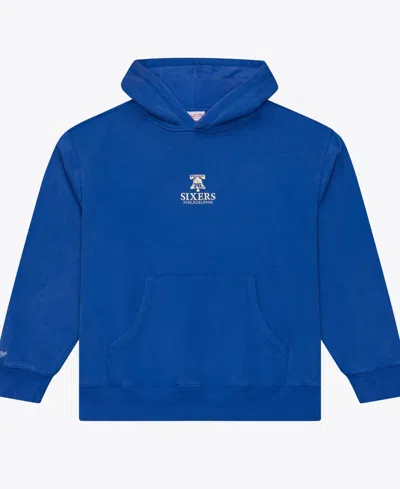 Mitchell & Ness Men's  Royal Philadelphia 76ers Core Fleece Hoodie In Blue
