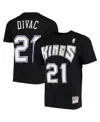 Mitchell & Ness Men's  Vlade Divac Black Sacramento Kings Hardwood Classics Stitch Name And Number T- In Black