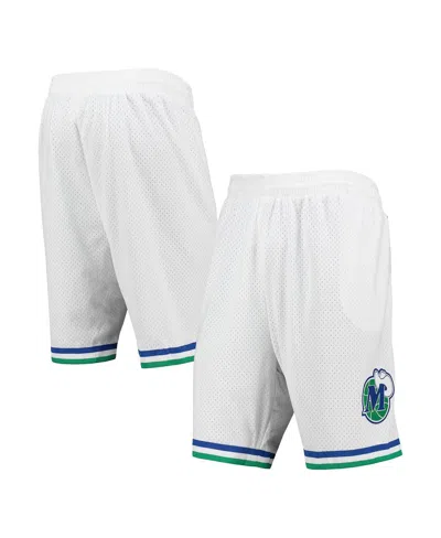 Mitchell & Ness Men's  White Dallas Mavericks 1998-99 Hardwood Classics Swingman Shorts