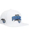 Mitchell & Ness Men's  White Orlando Magic Side Core 2.0 Snapback Hat In White