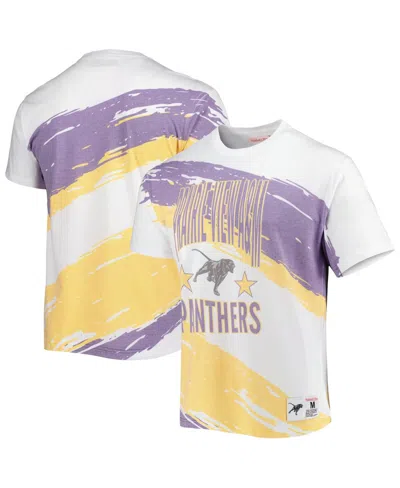 Mitchell & Ness Men's  White Prairie View A&m Panthers Paintbrush Sublimated T-shirt