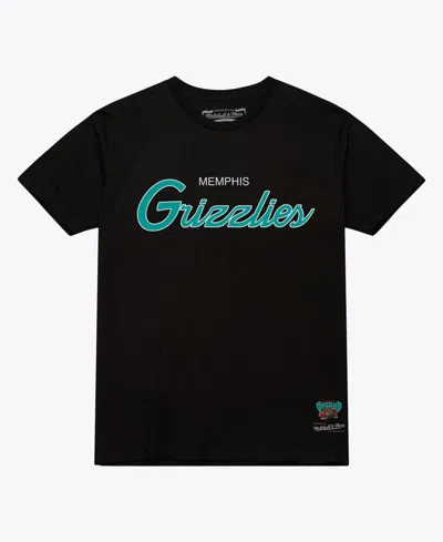 Mitchell & Ness Men's Mitchell Ness Black Memphis Grizzlies Vintage Wordmark T-shirt