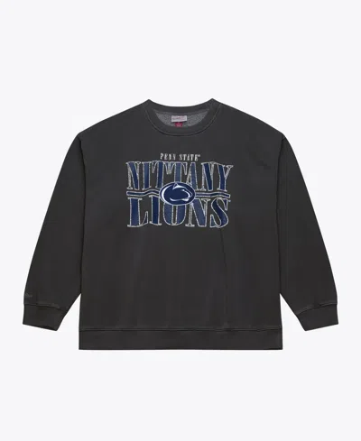 Mitchell & Ness Men's Mitchell Ness Charcoal Penn State Nittany Lions Downtown Fleece Sweatshirt In Black
