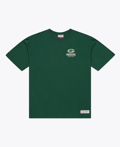 Mitchell & Ness Men's Mitchell Ness Dark Green Bay Packers Core Essentials Micro Logo T-shirt