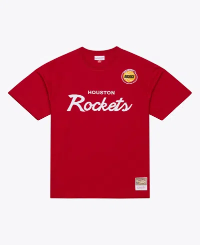 Mitchell & Ness Men's Mitchell Ness Red Houston Rockets Head Coach T-shirt