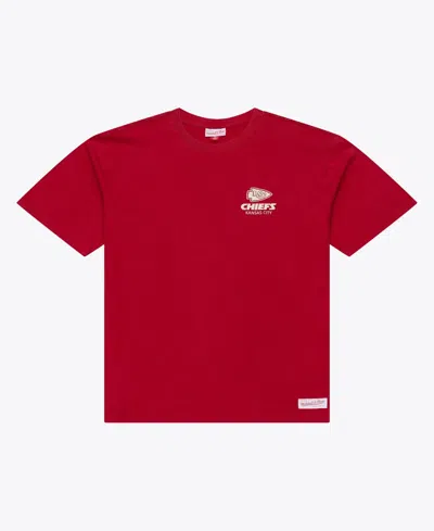 Mitchell & Ness Men's Mitchell Ness Scarlet Kansas City Chiefs Core Essentials Micro Logo T-shirt In Red