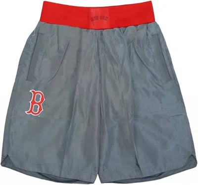 Mitchell & Ness Men's Mlb Baseball Cooperstown Collection Insignia Boston Red Sox Shorts In Grey In Gray