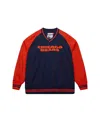 Mitchell & Ness Men's Navy Chicago Bears Vintage Logo Raglan Jacket In Blue