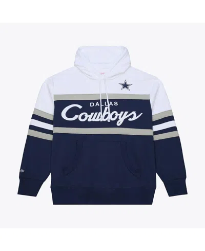 Mitchell & Ness Men's Navy Dallas Cowboys Head Coach Hoodie In Multi