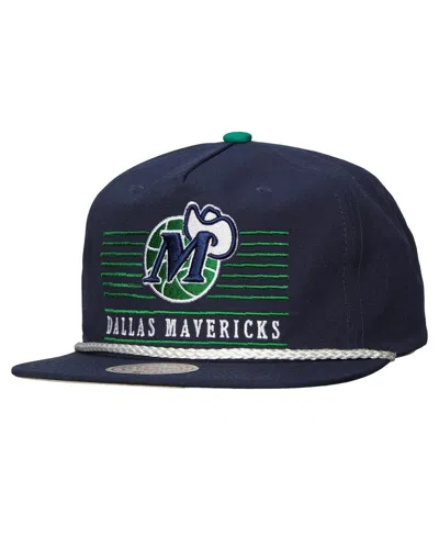 Mitchell & Ness Men's Navy Dallas Mavericks Ascend Deadstock Snapback Hat In Blue