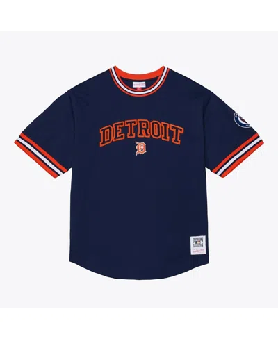 Mitchell & Ness Men's Navy Detroit Tigers Wild Pitch Ringer T-shirt In Blue