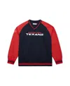 Mitchell & Ness Men's Navy Houston Texans Raglan Jacket In Blue