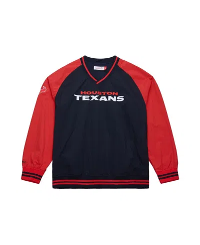 Mitchell & Ness Men's Navy Houston Texans Raglan Jacket In Blue