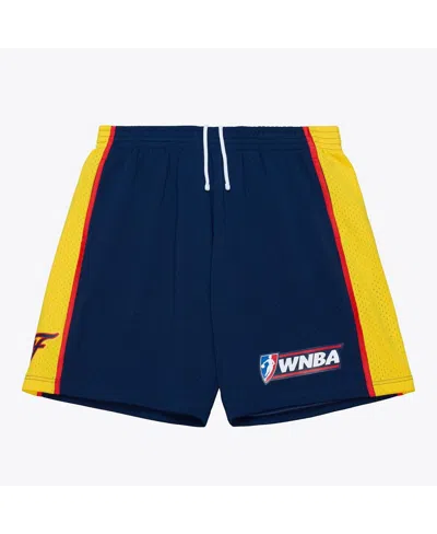 Mitchell & Ness Navy Indiana Fever 2002 Court Origins Swingman Shorts In Blue