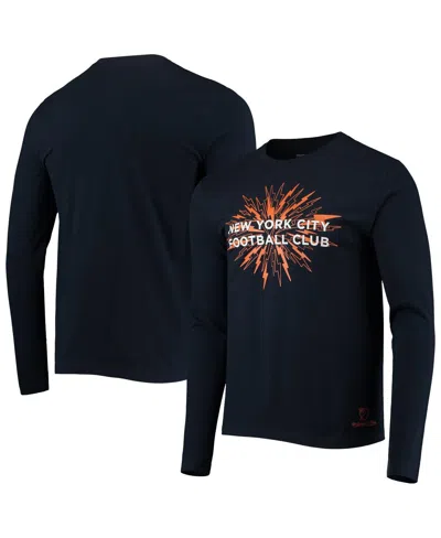 Mitchell & Ness Men's Navy New York City Fc For The City Long Sleeve T-shirt In Blue