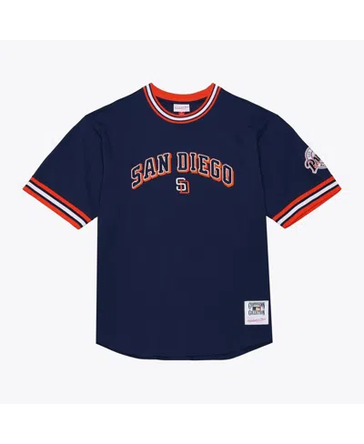 Mitchell & Ness Men's Navy San Diego Padres Wild Pitch Ringer T-shirt In Blue