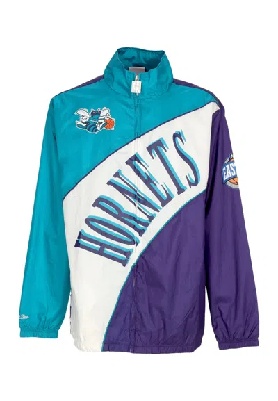 Mitchell & Ness Men's Nba Arched Retro Lined Windbreaker Chahor Multi/white Windbreaker Jacket