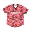 Mitchell & Ness Men's Nba Camo Mesh V-neck Team Color Chibul Camo Red Jacket In Red