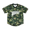 Mitchell & Ness Men's Nba Camo Mesh V-neck Tee Golwar Woodland Camo Jacket In Green
