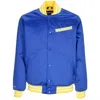 Mitchell & Ness Men's Bomber Jacket Nba Heavyweight Satin Jacket Golwar Original Team Colors