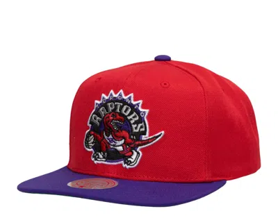 Mitchell & Ness Men's Nba Hwc Toronto Raptors Core Basic Snapback Cap In Red/purple