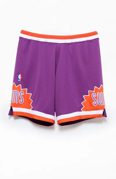 Mitchell & Ness Men's Nba Phoenix Suns Authentic Mesh Shorts In Purple