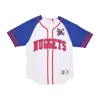 Mitchell & Ness Men's Nba Practice Day Button Front Jersey Hardwood Classics Dennug White In White
