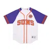 Mitchell & Ness Men's Nba Practice Day Button Front Jersey Hardwood Classics Phosun White In White
