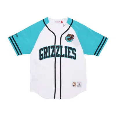 Mitchell & Ness Men's Nba Practice Day Button Front Jersey Hardwood Classics Vangri White